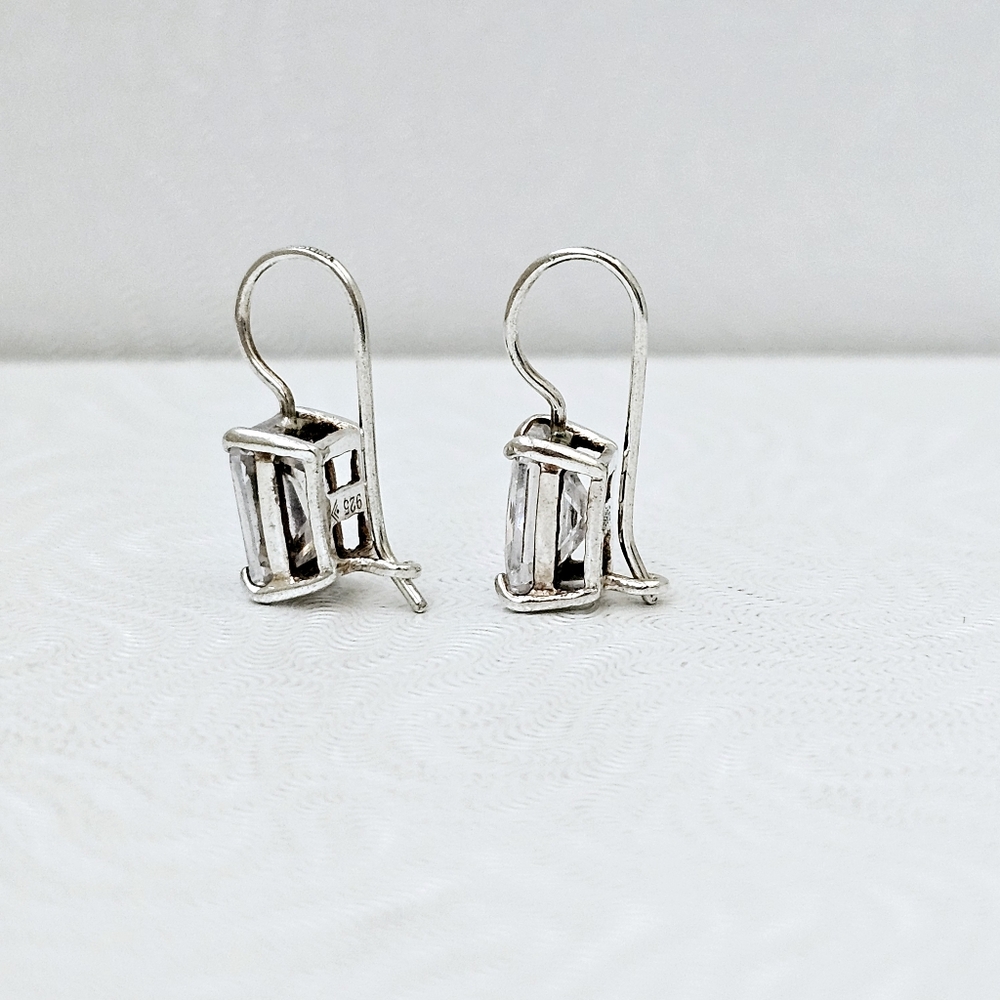 Silpada Sterling Silver Cz Rectangular Faceted Dr… - image 2